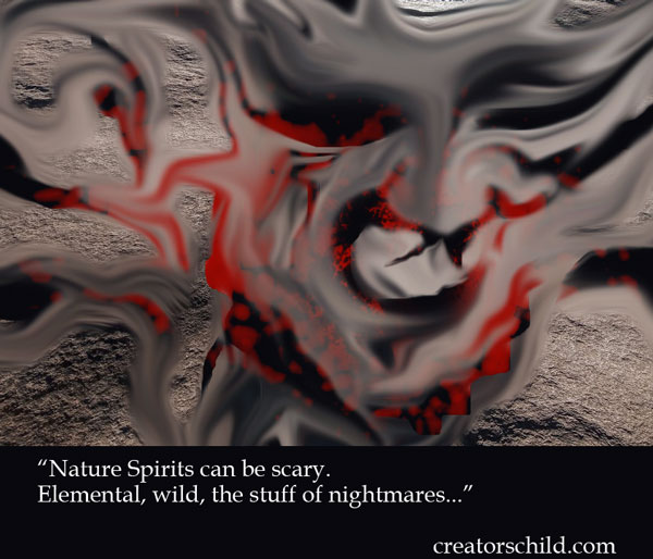 Earthquake Spirit terrifying face