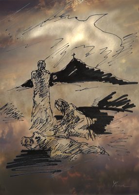 Sketches of Jesus Gethsemane