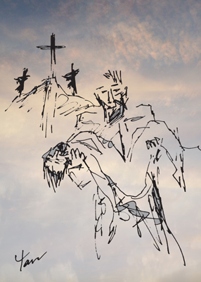 Sketches of Jesus by Spiritual Artist Tarun Cherian