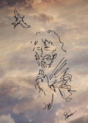 Sketches of Jesus by Spiritual Artist Tarun Cherian