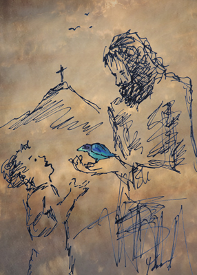 Sketches of Jesus, Infancy Gospels, By spiritual Artists Tarun Cherian