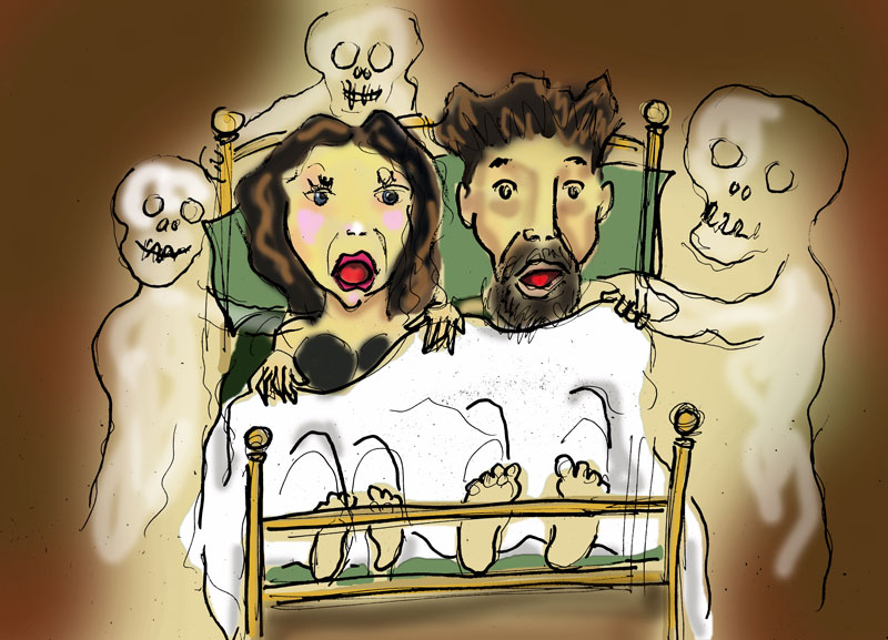 Sharing a bed with ghosts