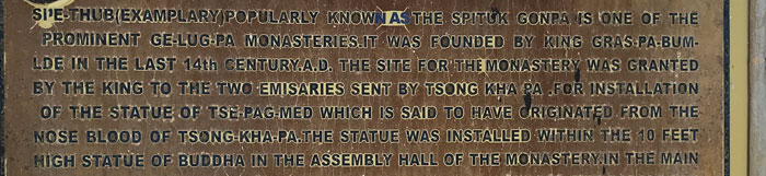 Descriptor of Spituk Ladakh